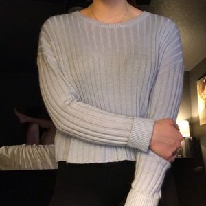 soft baby blue sweater
